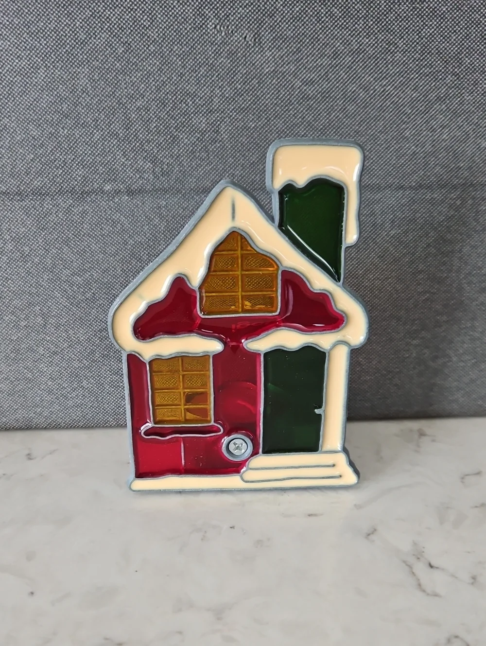 Decorative Holiday House Candle Accent, NIB